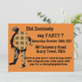 Invitation Parti Zombie (Debout devant)