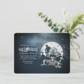 Invitation Parti Zombie d'Halloween | (Debout devant)