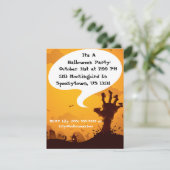 Invitation Parti Zombie Halloween (Debout devant)