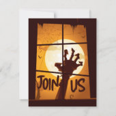 Invitation Parti Zombie Halloween (Dos)