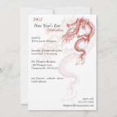 Invitation Partie 2012 de réveillon de la Saint Sylvestre de (Dos)