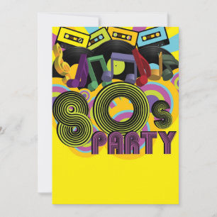 Invitation partie 80s