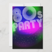 Invitation partie 80s (Devant)