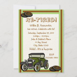 Invitation Partie à la retraite/à la retraite