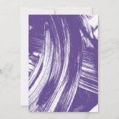 Invitation Partie Abstraite de graduation en violet (Dos)
