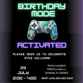 Invitation Partie activée : Mode Anniversaire Activé ! Niveau