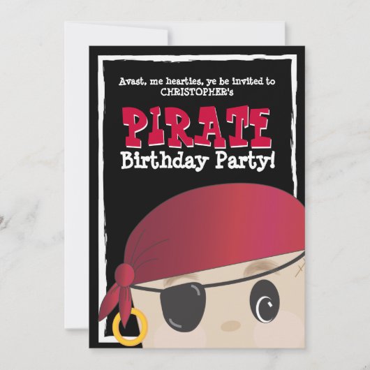 Invitation Partie amicale d'anniversaire ou de Halloween de (Devant)