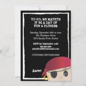 Invitation Partie amicale d'anniversaire ou de Halloween de (Dos)