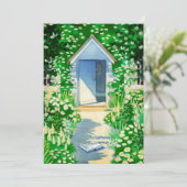 Invitation Partie anglaise de couleur pour aquarelle de (Debout devant)