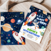 Invitation Partie Anniversaire de l'astronaute