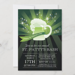 Invitation Partie annuelle de coup du jour de St Patrick