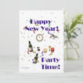 Invitation Partie/Champagne de réveillon de la Saint (Debout devant)