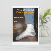 Invitation Partie chevillée des années 90 (Debout devant)