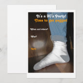 Invitation Partie chevillée des années 90 (Devant / Derrière)