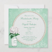 Invitation Partie chic minable de Bachelorette de pot et (Dos)