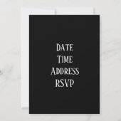 Invitation Partie costumée antique de Grèce de toge (Dos)