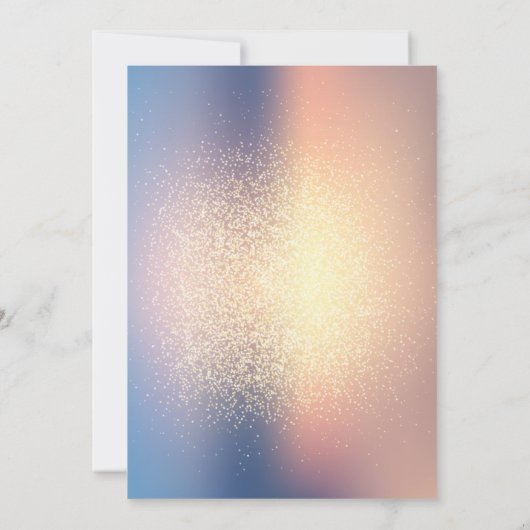 Invitation Partie d'adieu de parties scintillantes modernes (Dos)