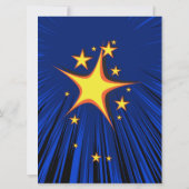 Invitation Partie d'adoption de bande dessinée de superhéros (Dos)