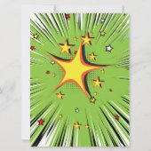 Invitation Partie d'adoption de bande dessinée de superhéros (Dos)