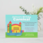 Invitation Partie d'anniversaire de enfant - carnaval heureux (Debout devant)