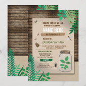 INVITATION PARTIE D'ANNIVERSAIRE DE ENFANT DE CHASSE AU (Devant / Derrière)