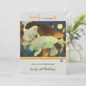 Invitation Partie d'anniversaire de enfant de famille de (Debout devant)