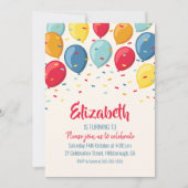 Invitation Partie d'anniversaire de enfant de la fête (Devant)