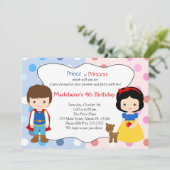 Invitation Partie d'anniversaire de enfant de prince (Debout devant)