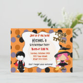 Invitation Partie d'anniversaire de enfant d'invitation de (Debout devant)