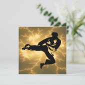 Invitation Partie d'anniversaire de karaté (Debout devant)