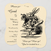 Invitation Partie de Baby shower de révélation de genre vinta (Devant / Derrière)