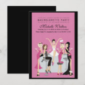 Invitation Partie de Bachelorette (Devant / Derrière)