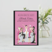 Invitation Partie de Bachelorette (Debout devant)