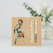 Invitation partie de bachelorette de cowboy de pays (Debout devant)