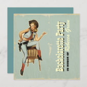 Invitation partie de bachelorette de cowboy de pays (Devant / Derrière)