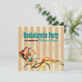 Invitation partie de bachelorette de maillot de bain de (Debout devant)