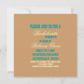 Invitation partie de bachelorette de maillot de bain de (Dos)