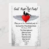 Invitation Partie de bachelorette de rockabilly (Devant / Derrière)