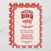 Invitation Partie de BBQ de barbecue de jardin de rôti de (Devant / Derrière)