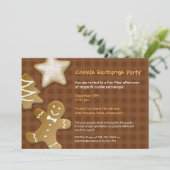 Invitation Partie de brun d'échange d'échange de biscuit de (Debout devant)