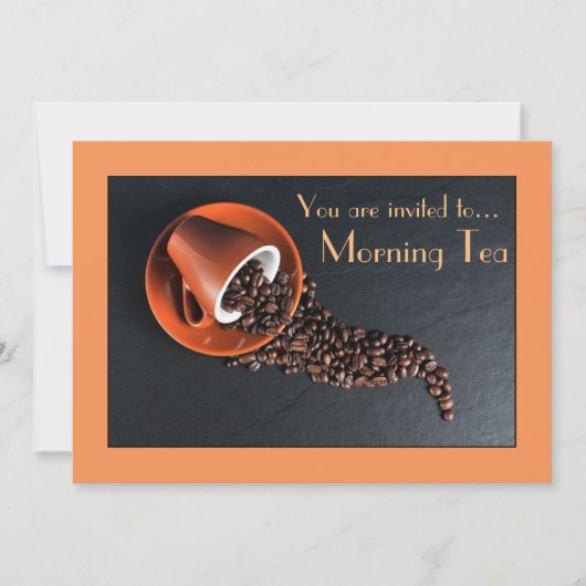 Invitation Partie de café de date de café de thé de matin (Devant)