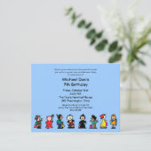 Invitation Partie de costume d'anniversaire de Spooktacular (Debout devant)