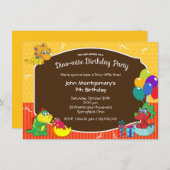 Invitation Partie de costume de coup d'anniversaire de (Devant / Derrière)