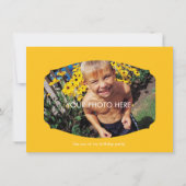 Invitation Partie de costume de coup d'anniversaire de (Dos)