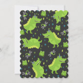 Invitation Partie de crocodile d'invitation d'anniversaire (Dos)