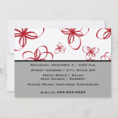 Invitation Partie de cuisine - rétro cuisine de rouge de (Dos)