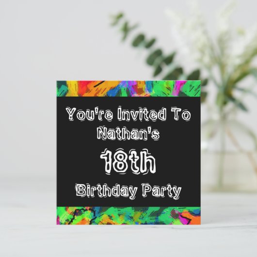 Invitation Partie de ~ de graffiti (Debout devant)