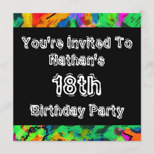 Invitation Partie de ~ de graffiti