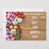 Invitation Partie de déjeuner de pique-nique (Devant)