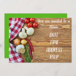 Invitation Partie de déjeuner de pique-nique